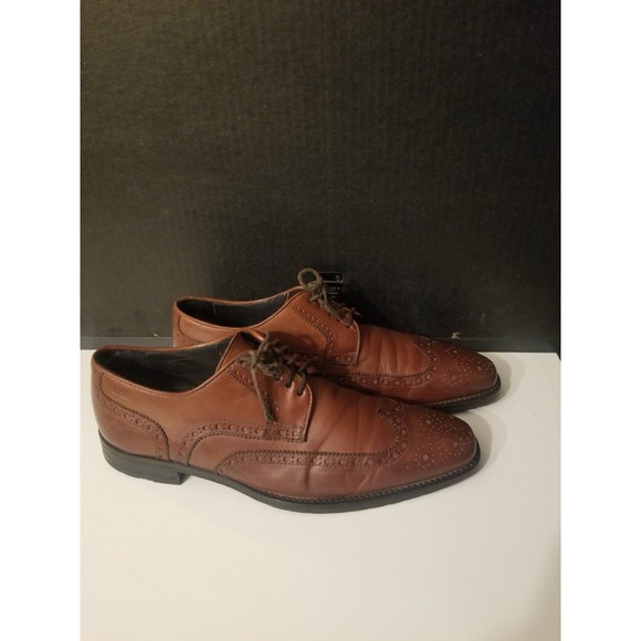 Hugo Boss Vero Cuoio Oxford wing tips dress shoes brown 9 main image 8